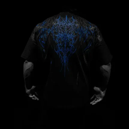 Breathedivinity Bone Splitter Oversized Moonlight Blue T Shirt (2)