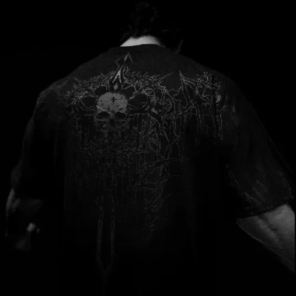 Breathedivinity Bone Splitter Oversized T Shirt [DARKNESS] (3)