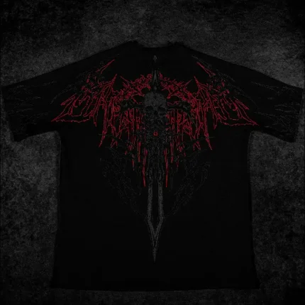 Breathedivinity Bone Splitter Oversized T Shirt [NIGHTMARE] (3)