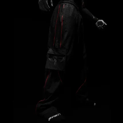 Breathedivinity Excalibur Uncuffed Cargo Sweatpants Black (4)