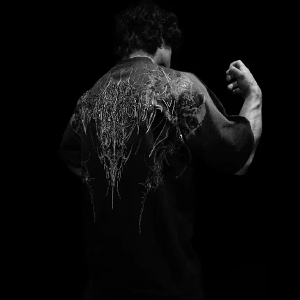 Breathedivinity Forgotten Soul Oversized T Shirt [Smoke] (2)