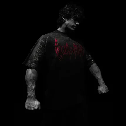 Breathedivinity Hellfire Oversized T Shirt [Hellsmoke] (3)