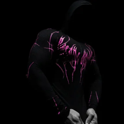 Breathedivinity Void Tech™ Hollow Knight Hoodie Compression [BLOSSOM PINK] (4)