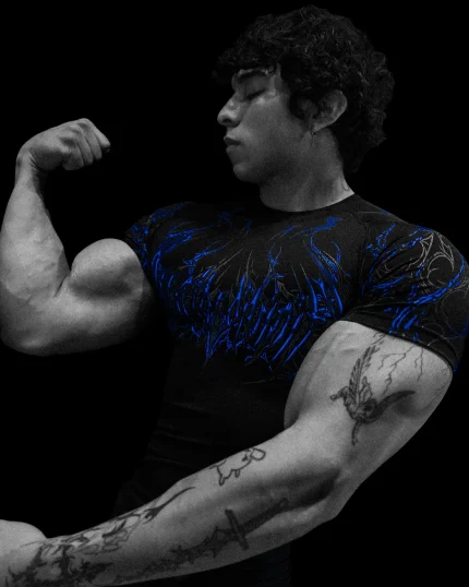 Void Tech™ Corrupted Short sleeve Compression [BLUE]