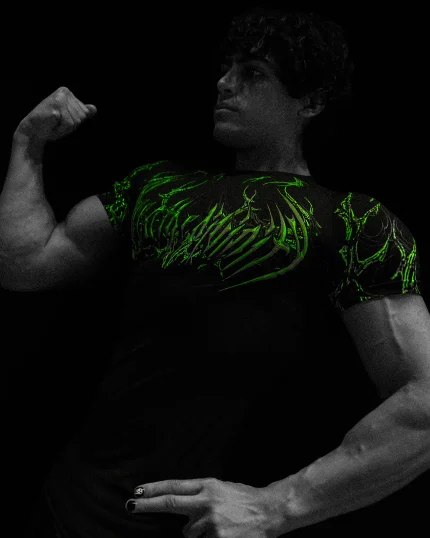 Void Tech™ Corrupted Short sleeve Compression [NEON GREEN] (1)