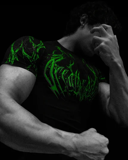 Void Tech™ Corrupted Short sleeve Compression [NEON GREEN]